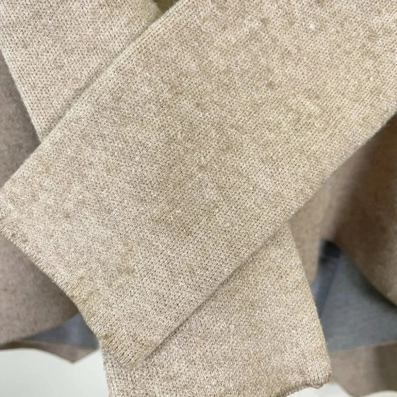 Zara Knit Waterfall  Tan Open Cardigan - Picture 8 of 11